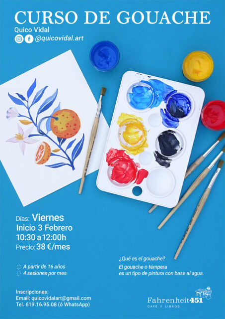 Curso de Gouache (pintura opaca)